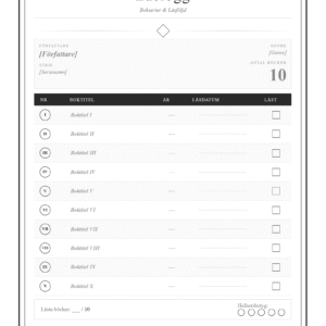 Mons Kallentofts Böcker Ordning – Serielogg Checklista (PDF)